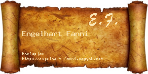 Engelhart Fanni névjegykártya
